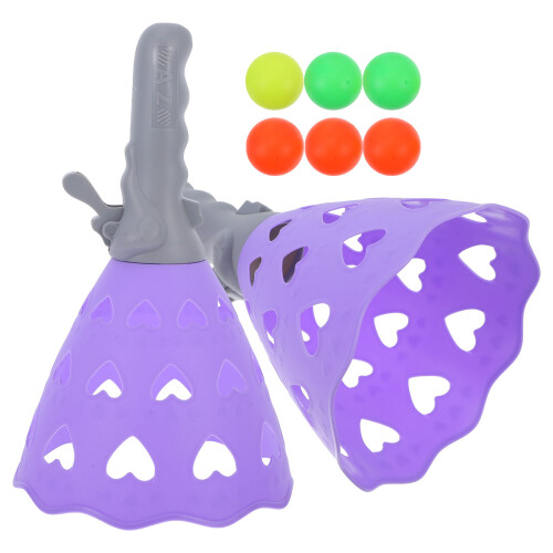2Jgo Y Catch Ball Para Niños Material ABS Morado 1