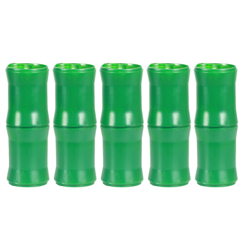 20Ud Cubiertas De Bambú Simulado Verde Para Decoración De Hogar 1