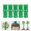 20Ud Cubiertas De Bambú Simulado Verde Para Decoración De Hogar 10