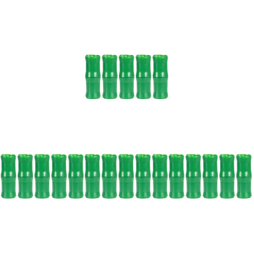20Ud Cubiertas De Bambú Simulado Verde Para Decoración De Hogar 2
