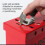 Versatile Lockout Tagout Box for Secure Group Management Red Metal 3