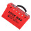 Versatile Lockout Tagout Box for Secure Group Management Red Metal 12