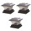 3Ud Luces De Pilar Para Jardín Material Duradero 3