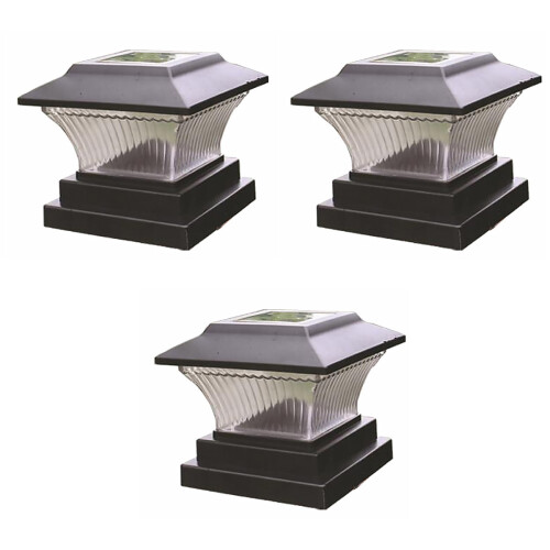 3Ud Luces De Pilar Para Jardín Material Duradero 2