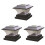 3Ud Luces De Pilar Para Jardín Material Duradero 2