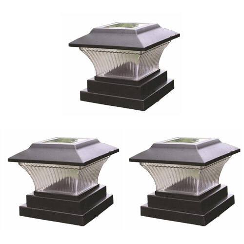 3Ud Luces De Pilar Para Jardín Material Duradero 1