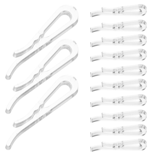 200Ud Clips Plásticos Transparentes Para De Ropa Y Accesorios