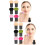 12Ud Puff Para Polvo Y Base Con Mango De Esponja Suave Multicolor 7