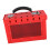 Versatile Lockout Tagout Box for Secure Group Management Red Metal 15