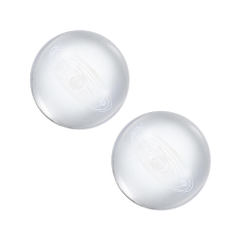 2Ud Bola Cristal Plata Solar 3D Para Regalo 1