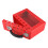 Versatile Lockout Tagout Box for Secure Group Management Red Metal 7