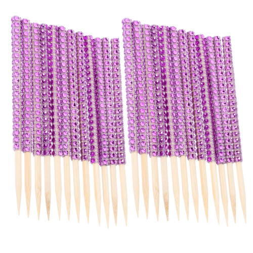 72Ud De Madera Con Rhinestone Para Cake Pops Y Postres 1