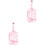 2Ud Etiquetas PU Rosa Elegantes Para Accesorios De Viaje 4