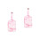 2Ud Etiquetas PU Rosa Elegantes Para Accesorios De Viaje 5