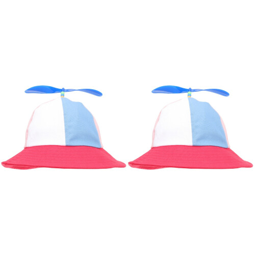 2Ud Sombrero Bebé Ala Ancha Multicolor Para Actividades 1