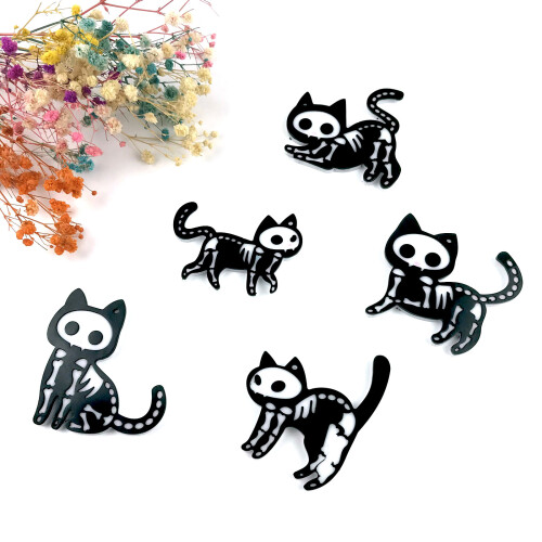1Pc/5Pcs Resin Casting Silicone Molds Five Syles Kitten-6 2