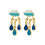 Personality Cloud Rain Earring Birthday Valentines-Deep blue 1