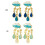 Unique Lightweight Cloud Rain Stud Earrings for-Light blue 6