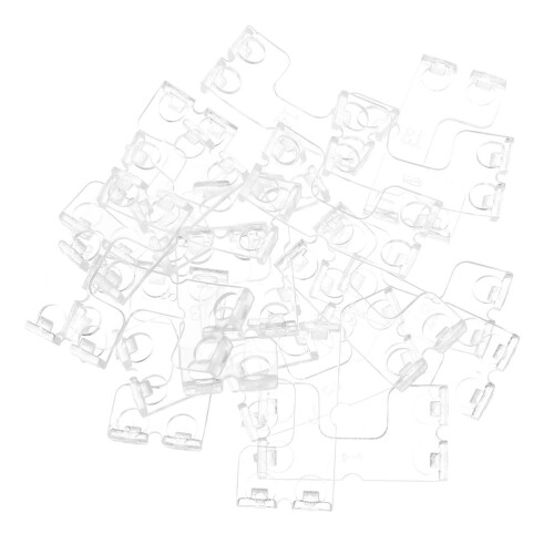 60Ud Clips Plásticos Transparentes En Forma De Para Persianas