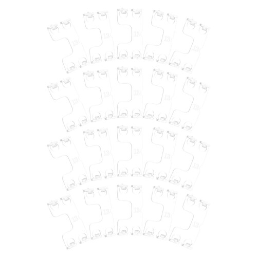 60Ud Clips Plásticos Transparentes En Forma De Para Persianas 2