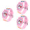 3Ud Relojes Niñas Rosa Práctico Estilo Cartoon 7