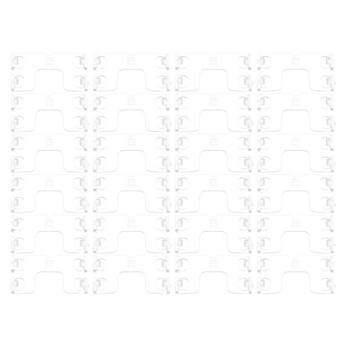 60Ud Clips Plásticos Transparentes En Forma De Para Persianas 1