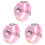 3Ud Relojes Niñas Rosa Práctico Estilo Cartoon 3