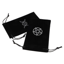 4Ud Bolsas De Tela Para Tarot Con Estampado Pentáculo Y Cordón