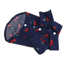 Maglietta per cani traspirante e delicata sulla pelle, modello XZCS14, colore ciliegia e navy blue, taglia S, perfetta per primavera e esta