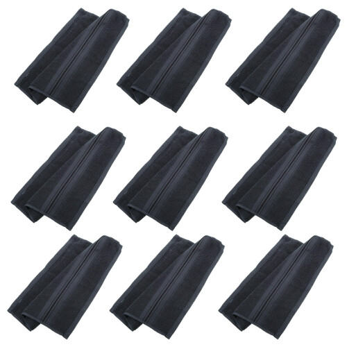 24Pièces Serviettes Coton Résistantes Absorbantes