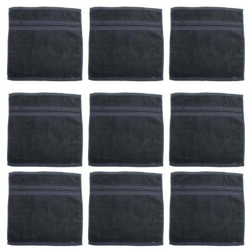 24Pièces Serviettes Coton Résistantes Absorbantes 1