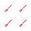 4Pièces Silicone Rouge Multifonction Pour Fruits Pâtes 6