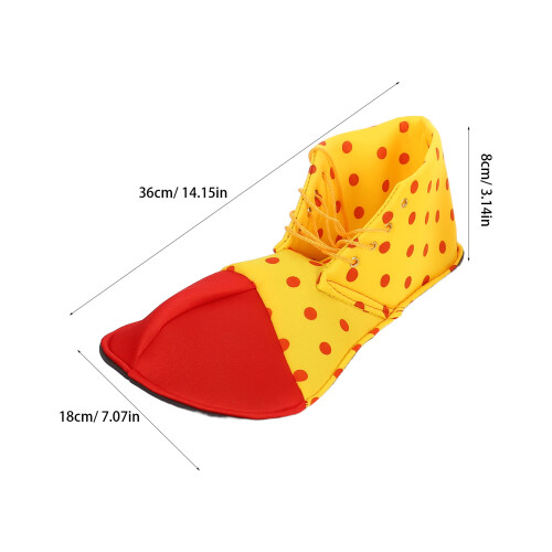 4Pièces Chaussures Clown Multicolores Durables Pour Déguisées 2