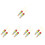 10Pièces Sifflets Enfants Ludiques Multicolores Lanière 5