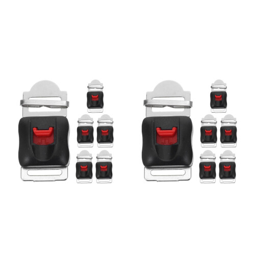 12Pcs Durable Hard Hat Quick Release Buckle Clips for Safety 2