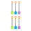 6Pièces Rigide Enfant Couleurs Assorties Pour De 9