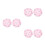 6Pièces Lit Pour Cochons D'inde Rongeurs En Soie Rose 8