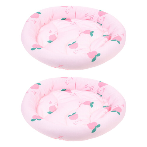 6Pièces Lit Pour Cochons D'inde Rongeurs En Soie Rose 2