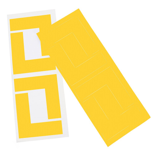 24Pièces Marquage Sol L Forme PVC Visibilité 1