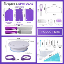 Vielseitige Spritzbeutel, verstärkte Spritzbeutel für Tortendekoration, wiederverwendbare, robuste Werkzeuge, ideal zum Backen mit Kindern,