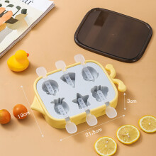 Ferramenta DIY para fazer picolés em formato de desenho animado, máquina de picolé portátil de silicone de qualidade alimentar com grande