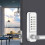 Mechanical Keyless Entry Security Coded Lock, Strong Zinc Alloy Digital Door Lock Handle, Suitable for Office Interior Rental Doors, Adjustable 1
