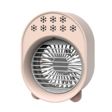 Evaporative AC Unit, Mini Air Conditioner for Personal Cooling, Cute Design with 7 Color LED Light, Ideal for Home, School, and Outdoor Adventures