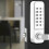 Mechanical Keyless Entry Security Coded Lock, Strong Zinc Alloy Digital Door Lock Handle, Suitable for Office Interior Rental Doors, Adjustable 3