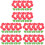 150Pièces Supports Papier Rouge Pour Enfants 3