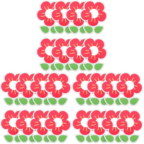 150Pièces Supports Papier Rouge Pour Enfants 2