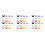 72Pièces Charms Silicone Colorés Pour Identifiants De Verres 4