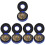 5Pièces Cymbales Percussion Dorées Compactes En Cuivre Pour 6