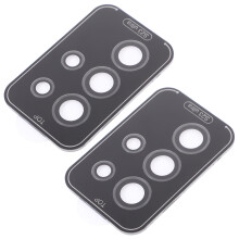 10Ensembles Couvre-Objectifs Caméra Film Trempé Protection Mobile Noir