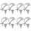 8Pièces Pinces Lumière Truss Métal Argent Fixation Rapide Et 6